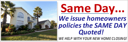 same day homeowners insurance